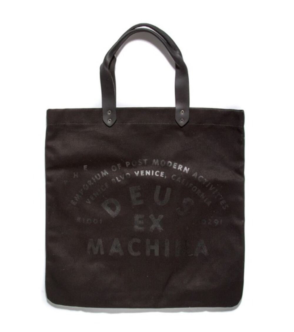 Deus Ex Machina Helmet Tote Bag Black Canvas Venice California Rare 2013